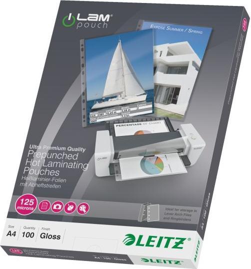 Produktbild Leitz Heisslaminierfolien (A4, 100 Stück, 125 µm)