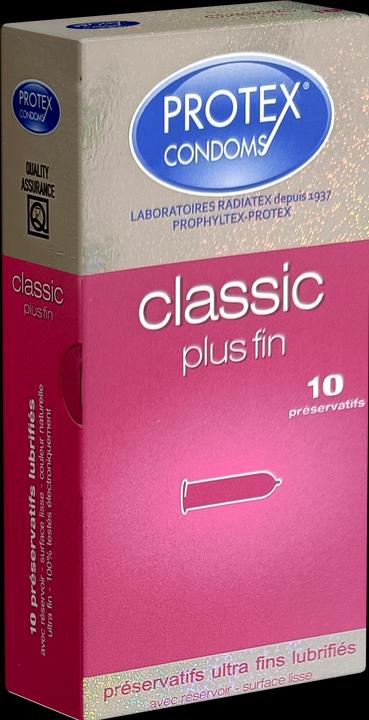 Protex Classic Plus Fin» 10 superdünne Kondome aus Frankreich (10 Stk.)