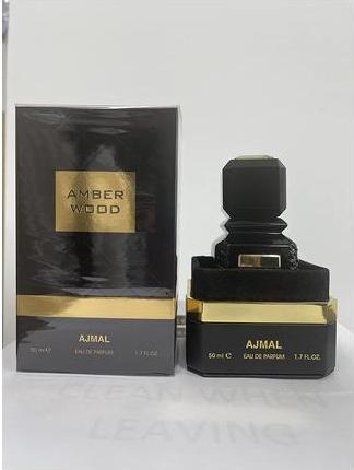 Actual product image Ajmal Amber Wood Eau de Parfum - 50ml (Eau de parfum, 50 ml)