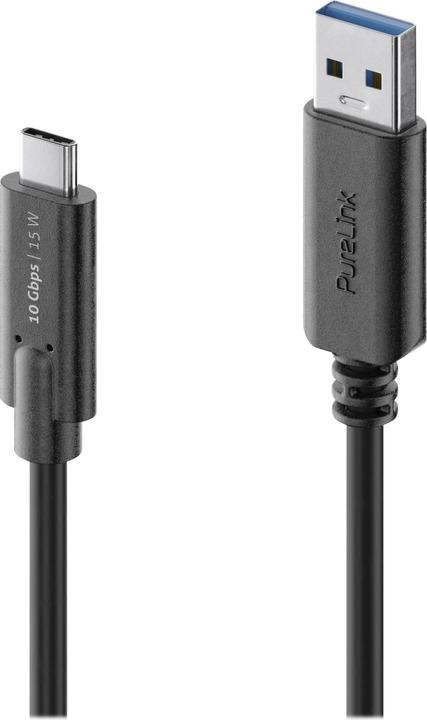 Produktbild Purelink USB A – USB C (1 m, USB 3.1, 60 W)