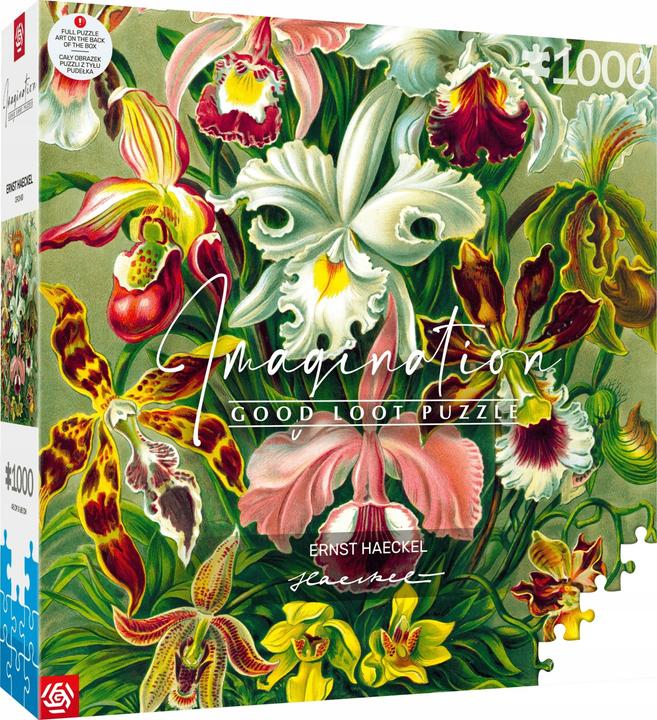 Actual product image Good Loot Puzzle 1000 Imagination Ernst Haeckel Orchidea / Orchid (1000 pieces)