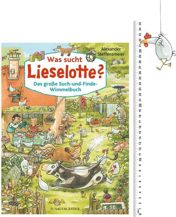 Actual product image Was sucht Lieselotte? Das grosse Such-und-Finde-Wimmelbuch (German, Alexander Steffensmeier, 2020)