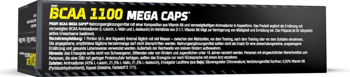 Image du produit Olimp Sport Nutrition Profi BCAA Mega Caps (120 caps, 132g) (120 pièce(s), Capsules, 132 g)