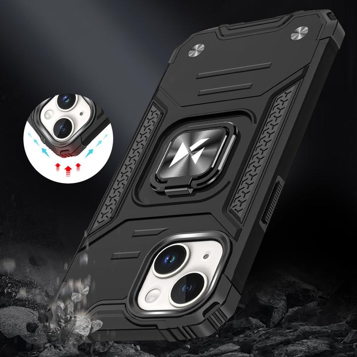 Produktbild Wozinsky Ring Armor iPhone 15 iPhone 15 Ring Armor Hülle – rot (Apple iPhone 15)