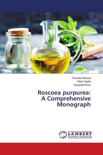 Actual product image Roscoea purpurea: A Comprehensive Monograph (German, Parveen Bansal, Vikas Gupta, Gunpreet Kaur, 2018)