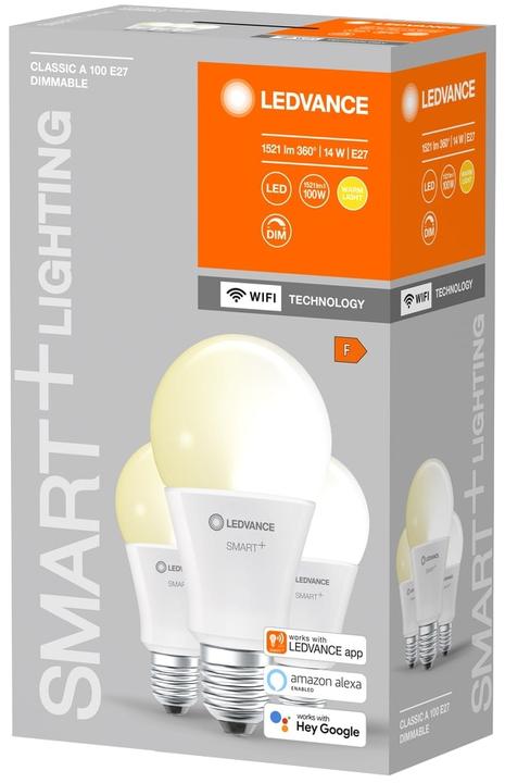 Produktbild Ledvance Smart+ Wifi Classic (E27, 14 W, 1521 lm, 1 x, F)