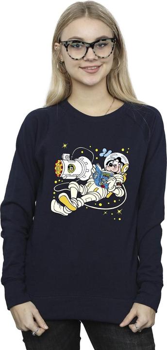 Actual product image Disney Womens/Ladies Goofy Reading In Space Sweatshirt (L)