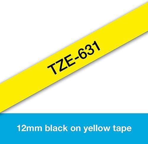 Actual product image Brother Tze-631 (1.20 cm, Yellow, Black)