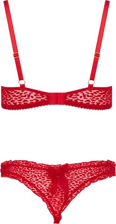 Actual product image Passion - Catilla Set Thong + Bra Red L/Xl (XL)
