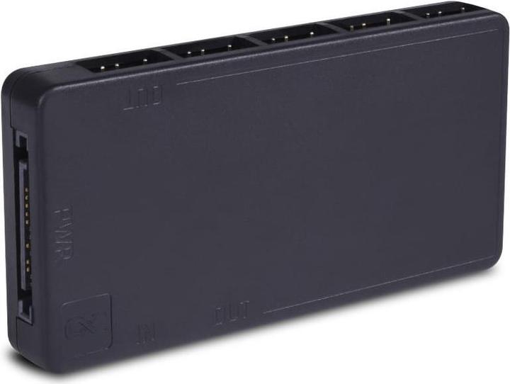 Image du produit Alphacool Core 11x 3-Pin DRGB Splitter - noir (11 Ventilateur)