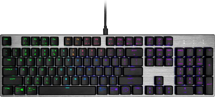 Actual product image Cooler Master gaming keyboard SK652 RGB LIGHTING MECHANICAL LOW PROFILE SWITCH RED (US, Cable)