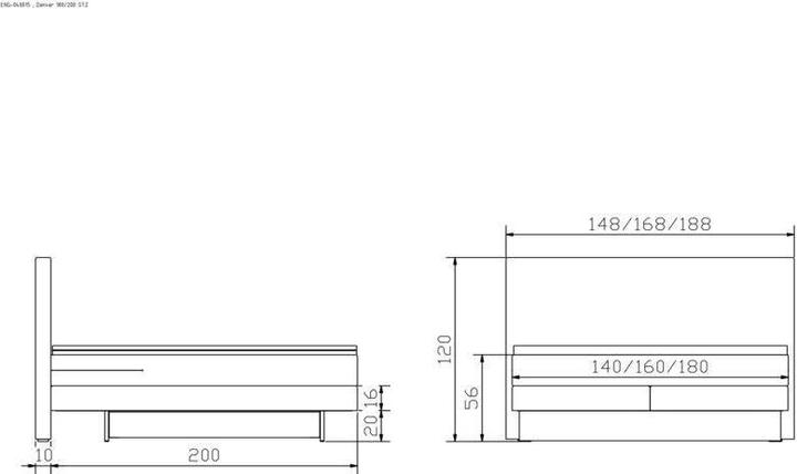 Image du produit Hasena Denver (180 x 200 cm)