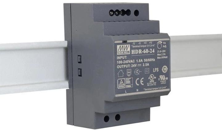 MeanWell DIN rail power supply HDR-60-24