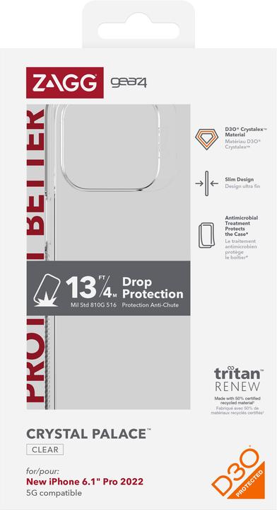 Produktbild Zagg Cases Crystal Palace (Apple iPhone 14 Pro)