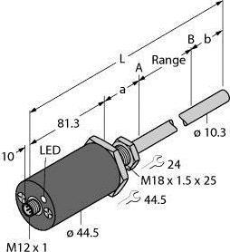 Image du produit Turck Capteur de déplacement linéaire
