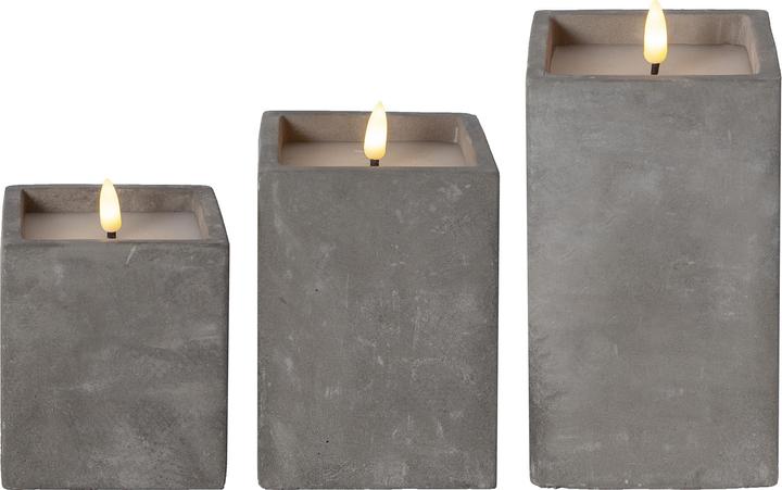 Produktbild Star Trading LED Kerzen mit Timerfunktion | LED Kerze mit Timer | LED Kerzen flackernde Flamme | Wei (3 x)