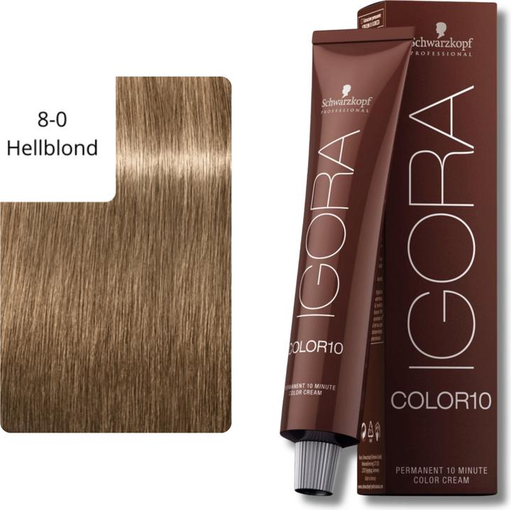 Immagine prodotto Schwarzkopf Professional Igora Color 10 - 8-0 Biondo chiaro (8-0 Biondo chiaro)