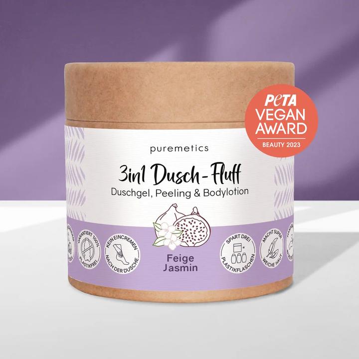 Actual product image Puremetics 3in1 Dusch-Fluff 'Cotton'