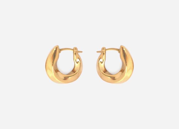 Image du produit Tara Style Celine Hoops - Creolen (waterproof) (100% résistant à l'eau, Acier inoxydable 18k plaqué or)