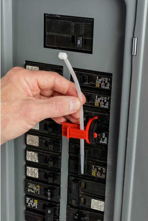 Actual product image Brady TagLock circuit breaker interlock: for multi-pole switches, glass fibre reinforced nylon, red (1 p