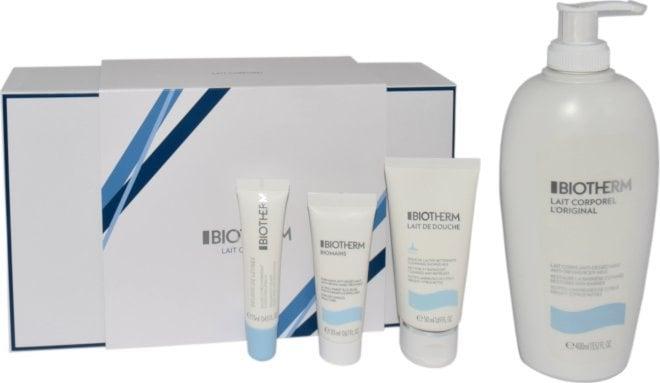 Actual product image Biotherm Lait Corporel Gift Set Lait Corporel 400ml + Lait de Douche 50ml + Biomains 20ml + Beurre à Lèvre (Body care set)