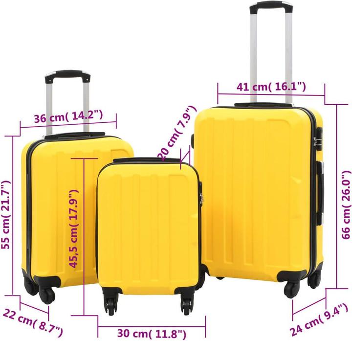 Immagine prodotto VidaXL Una (Bagaglio a mano (fino a 50 litri), M (50 - 90l))
