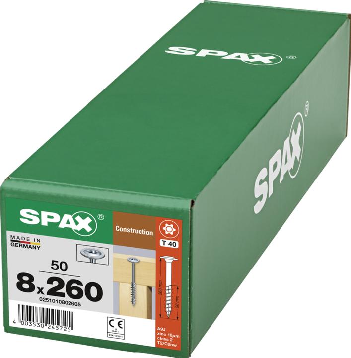 Produktbild Spax Holzbauschrauben (50 Schrauben pro Stück)
