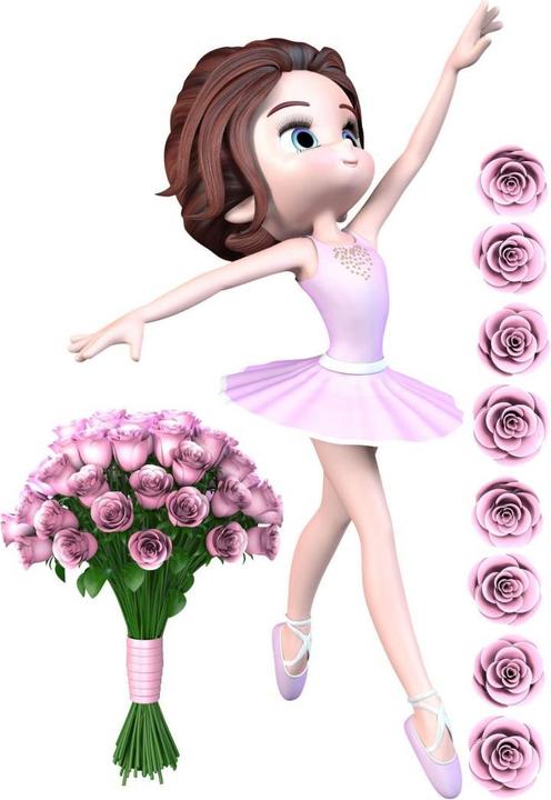 Immagine prodotto Trenddeko Ballerina e bouquet (97 x 140 cm)