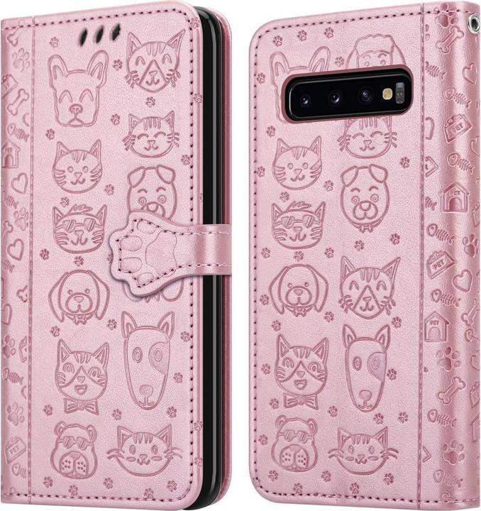 Image du produit Cadorabo Book Chiens & Chats Couverture (Samsung Galaxy S10)