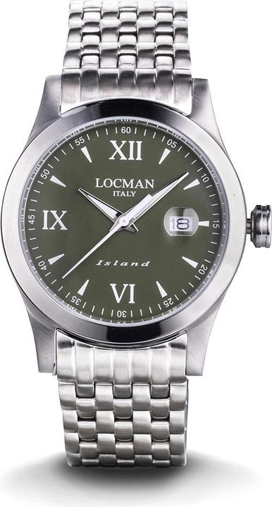 Locman Italy Herrenuhr Island grün Ref. 0614A03 (Analoguhr, 40 mm)