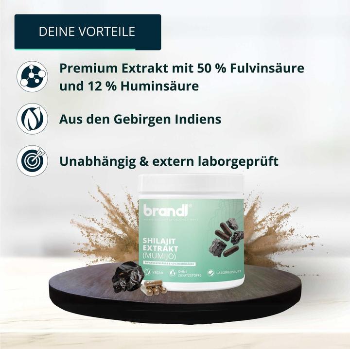 Produktbild Brandl Shilajit Extrakt (1 Stück, Kapseln, 75 g)