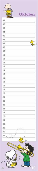 Produktbild Peanuts Geburtstagskalender (11 x 49 cm, Harter Einband, Deutsch)