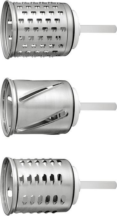 Actual product image Tromco Grater attachment set classic with drum 1/2/3 (KitchenAid/Electrolux/AEG)