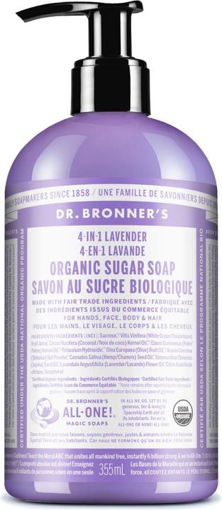 Actual product image Dr. Bronner's sugar soap (Liquid soap, 355 ml)