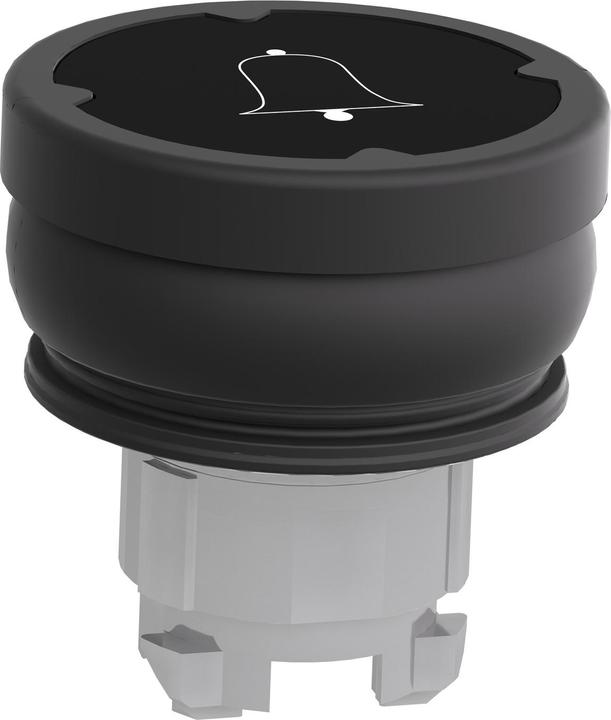 Produktbild Schneider Electric Drucktaster Front 1f sw Ř22,5mm rnd IP66 ZB4BC28001RA