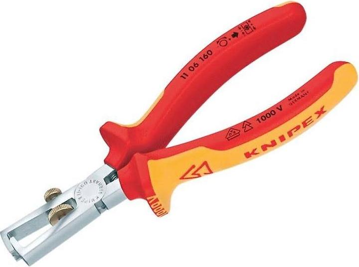 Produktbild Knipex Abisolierzangemit Öffnungsfeder, universal 11 06 160 SB (160 mm)