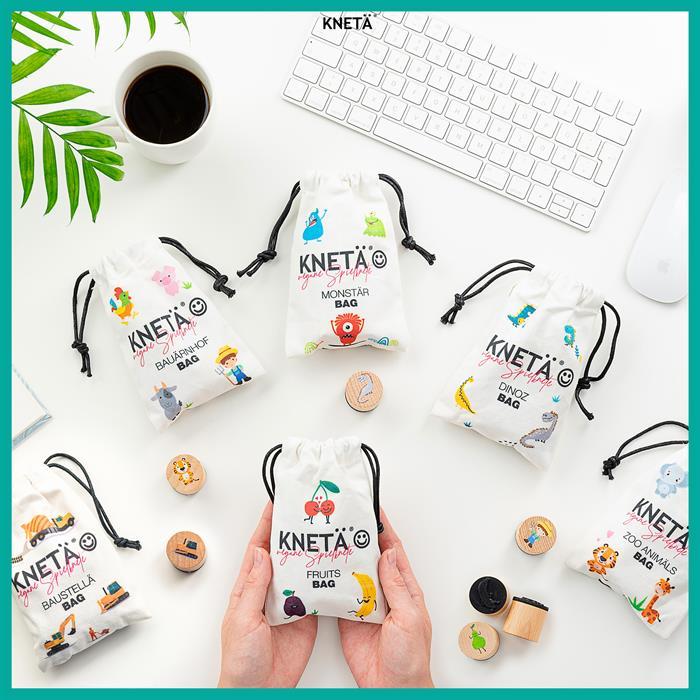 Actual product image Knetä Wooden Stamp Set Zoo Animals