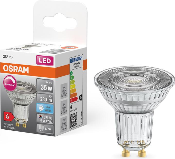 Produktbild Osram Superstar (GU10, 3.40 W, 230 lm, 1 x, G)