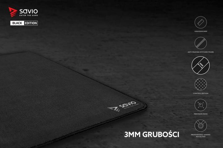 Actual product image Savio Black Edition Precision Control XXL Game Mouse Pad Black (XXL)