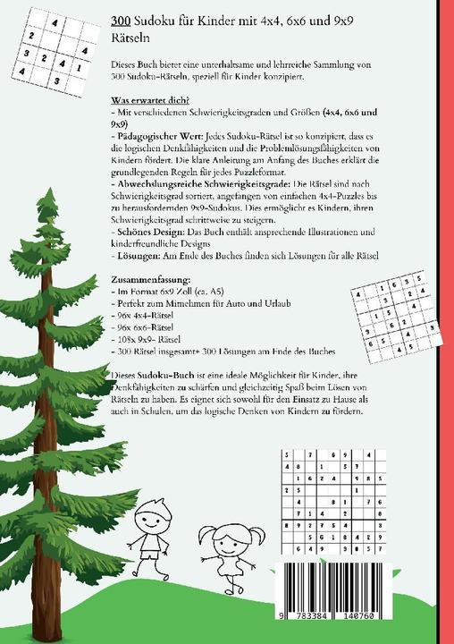 Produktbild König:Sudoku Kids- 300 Sudoku für Kinde (Deutsch, Mira König, 2024)