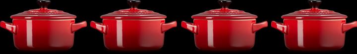 Image du produit Le Creuset Set de 4 mini-cocotte «rouge cerise»