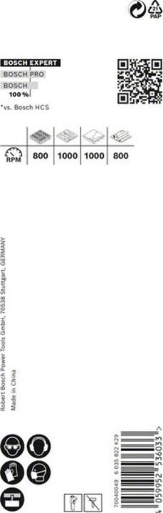Immagine prodotto Bosch Professional Zubehör Sega a tazza Expert Construction Material, 35 x 60 mm (35 millimetri)
