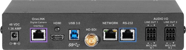 Actual product image Vaddio 999-9660-001 - 1080p - 60 fps - Black - 2 x line in - 2 x line out - DC