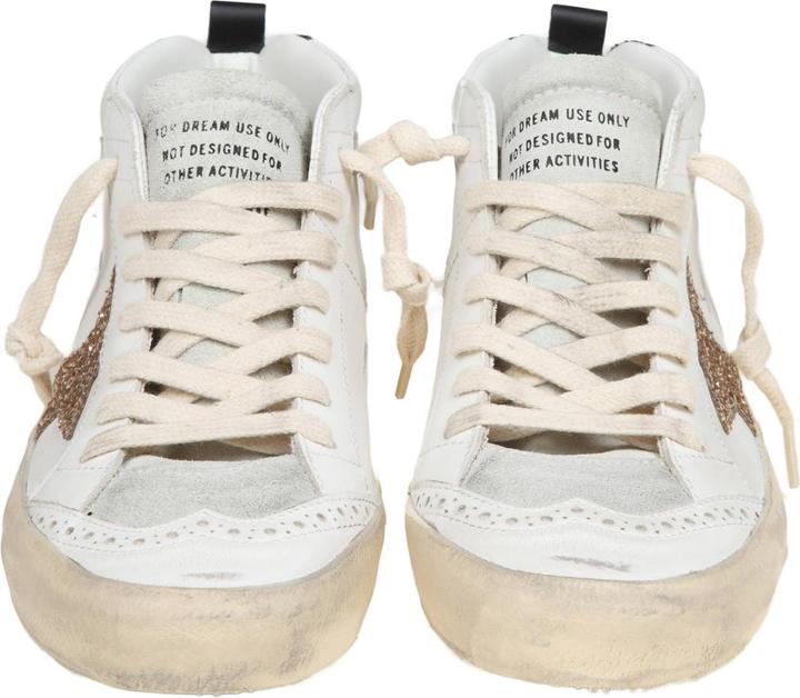 Image du produit Golden Goose mid star in leather and suede with glitter star (40)