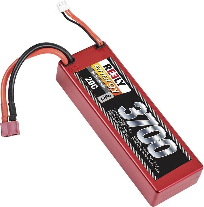 Produktbild Reely Modellbau-Akkupack (LiPo) 7.4 V 3700 mAh Zellen-Zahl: 2 20 C Stick Hardcas (7.40 V, 3700 mAh)