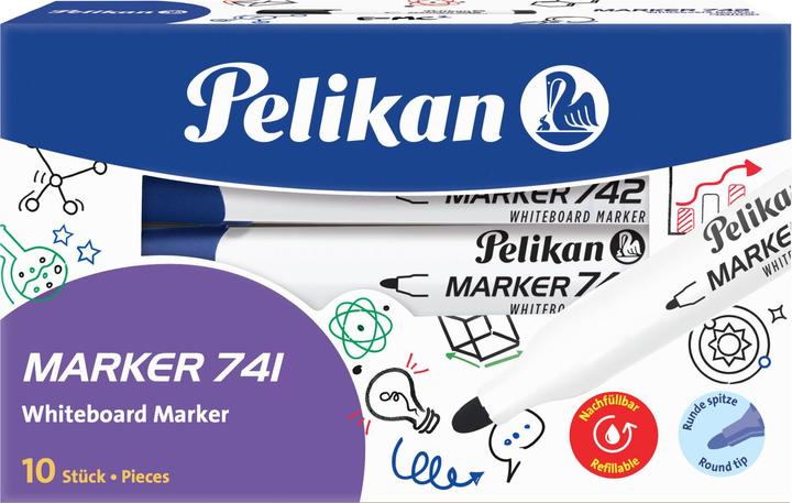 Image du produit Pelikan 741 Marqueur (e) pointe ogive (Bleu, 2 mm, 1 x)
