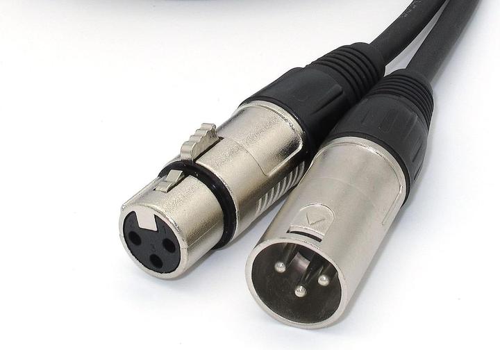 Produktbild X-lead MC10GD005BK Gold-Serie Mikrofonkabel XLR/XLR (0,5 m) (0.50 m, XLR)
