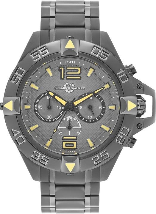 Spears & Walker Quarzuhr Varus II Edelstahl Anthrazit - 34108 (Chronograph, 49 mm)