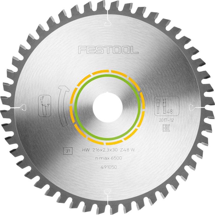 Festool Kreissägeblatt HW 216x2,3x30 W48