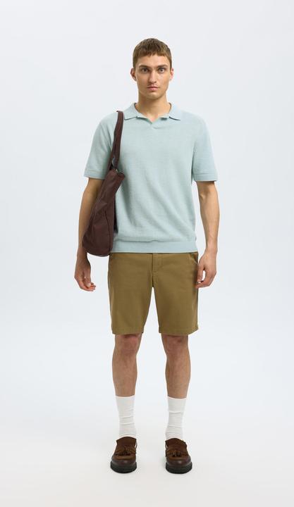 Produktbild Selected Homme Kurzarm Polohemd aus Strick (XXL)